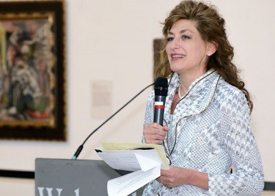 UConn President Susan Herbst attending a UConn National Series event