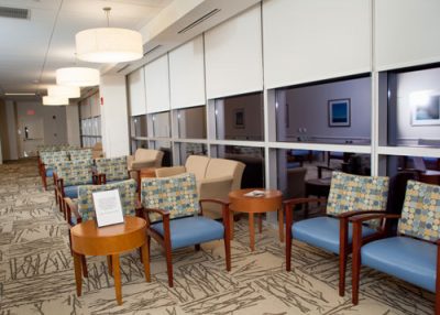 photo of the new waiting room