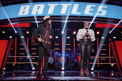 Drew Cole in the Battle Round of the Voice