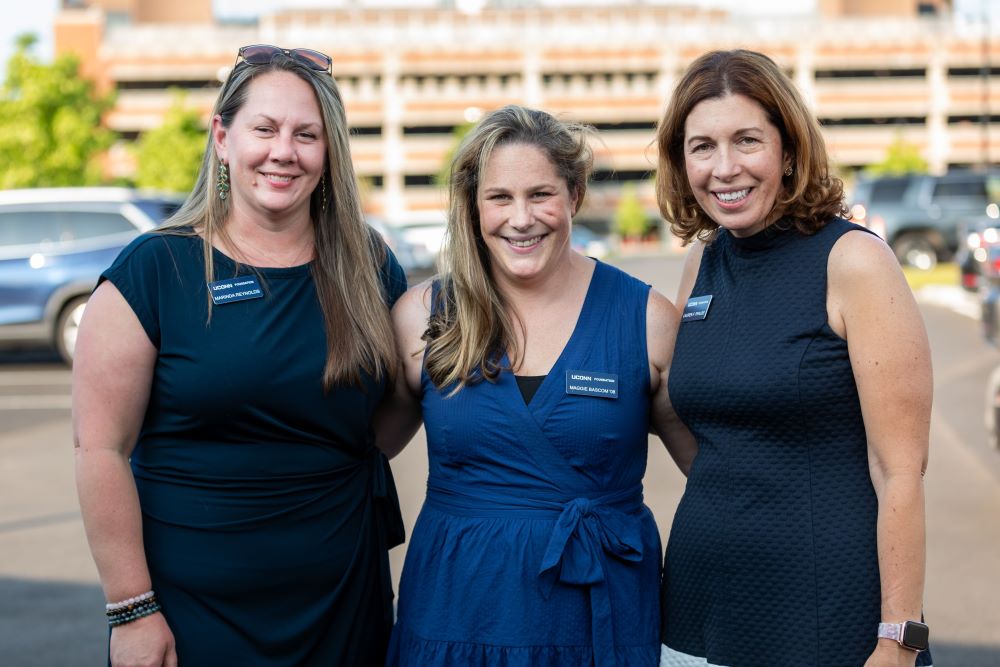 Marinda Reynolds, Maggie Bascom, and Lauren Prause at the CLB Founders Society Event.