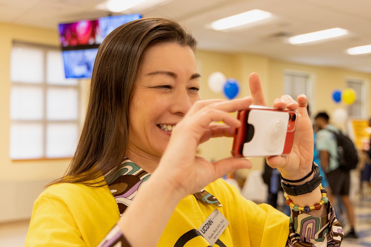 Waterbury Campus Dean Dr. Fumiko Hoeft Issues a Challenge, Makes Campaign Match in Because of UConn Campaign